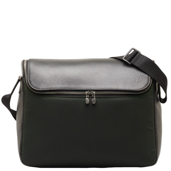 ルイ ヴィトン タイガ タイミール ショルダーバッグ M30862 アルドワーズ ブラック カーキ ナイロン レザー メンズ LOUIS VUITTON 【中古】