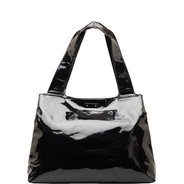 サルヴァトーレフェラガモ ガンチーニ トートバッグ ショルダーバッグ ブラック パテントレザー レディース Salvatore Ferragamo 【中古】