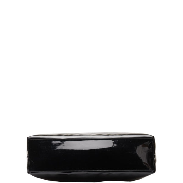 サルヴァトーレフェラガモ ガンチーニ トートバッグ ショルダーバッグ ブラック パテントレザー レディース Salvatore Ferragamo 【中古】