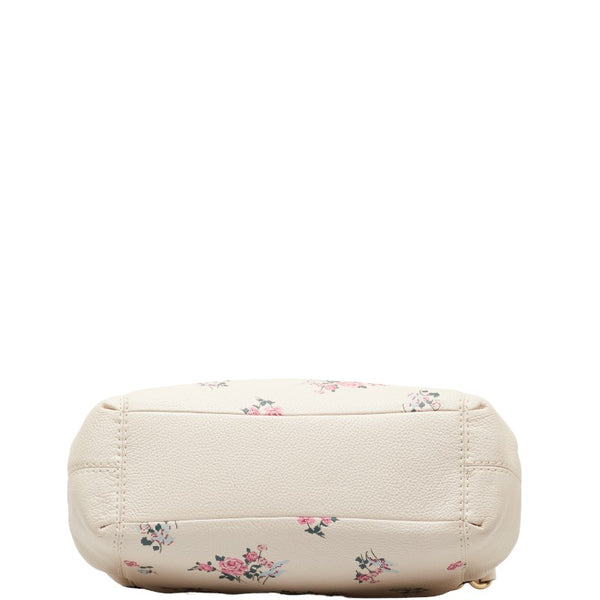 コーチ フラワー 花 スモールレクシー ハンドバッグ ショルダーバッグ 2WAY F25858 ホワイト マルチカラー レザー レディース COACH 【中古】