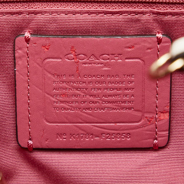 コーチ フラワー 花 スモールレクシー ハンドバッグ ショルダーバッグ 2WAY F25858 ホワイト マルチカラー レザー レディース COACH 【中古】