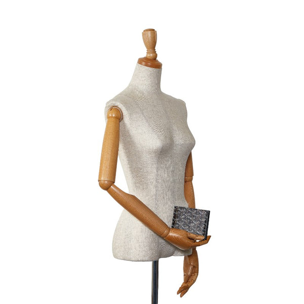 ゴヤール サンフロランタン 二つ折り財布 ブラック マルチカラー PVC レディース GOYARD 【中古】