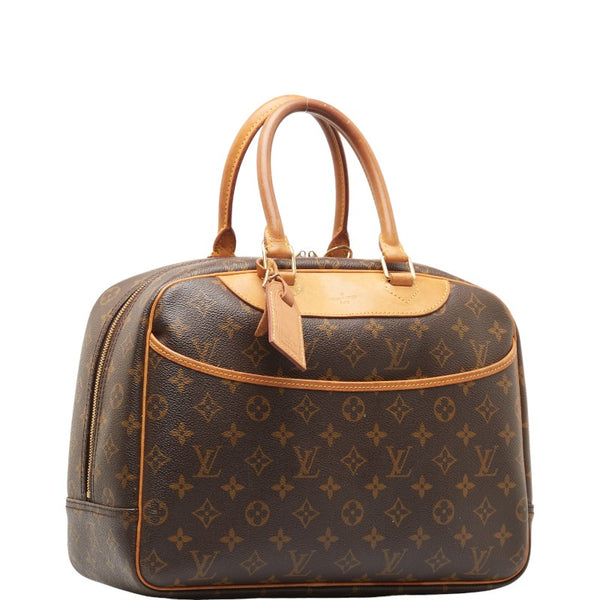 ルイ ヴィトン モノグラム ドーヴィル ハンドバッグ M47270 ブラウン PVC レザー レディース LOUIS VUITTON 【中古】