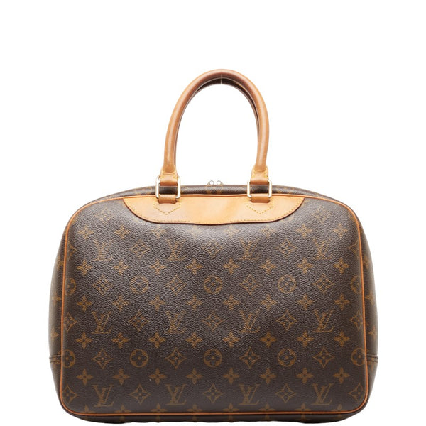 ルイ ヴィトン モノグラム ドーヴィル ハンドバッグ M47270 ブラウン PVC レザー レディース LOUIS VUITTON 【中古】