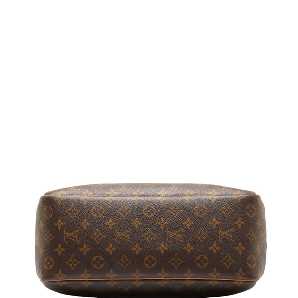 ルイ ヴィトン モノグラム ドーヴィル ハンドバッグ M47270 ブラウン PVC レザー レディース LOUIS VUITTON 【中古】