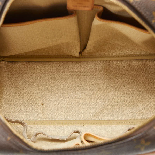 ルイ ヴィトン モノグラム ドーヴィル ハンドバッグ M47270 ブラウン PVC レザー レディース LOUIS VUITTON 【中古】