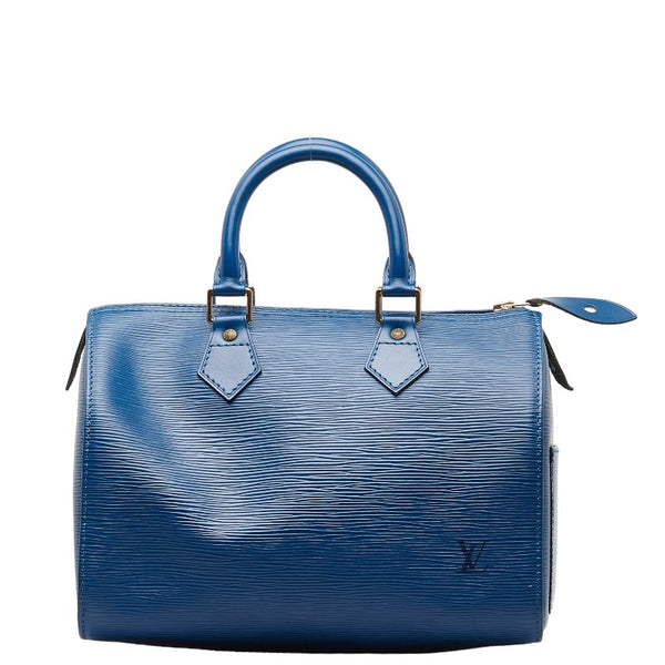ルイ ヴィトン エピ スピーディ25 ハンドバッグ ミニボストンバッグ M43015 トレドブルー レザー レディース LOUIS VUITTON 【中古】