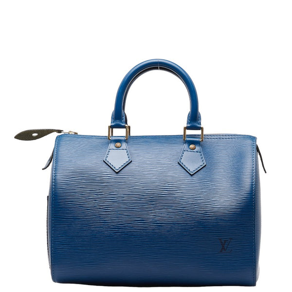 ルイ ヴィトン エピ スピーディ25 ハンドバッグ ミニボストンバッグ M43015 トレドブルー レザー レディース LOUIS VUITTON 【中古】