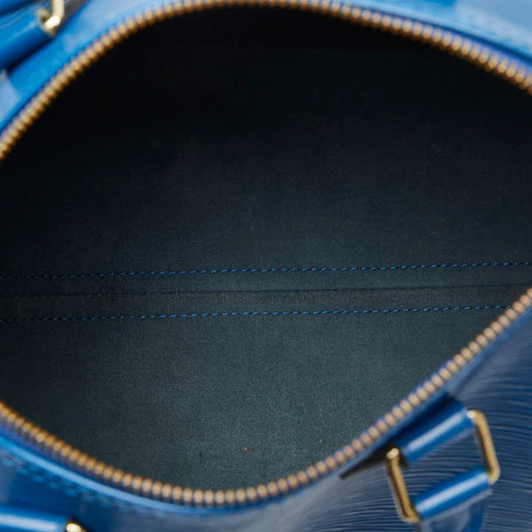 ルイ ヴィトン エピ スピーディ25 ハンドバッグ ミニボストンバッグ M43015 トレドブルー レザー レディース LOUIS VUITTON 【中古】