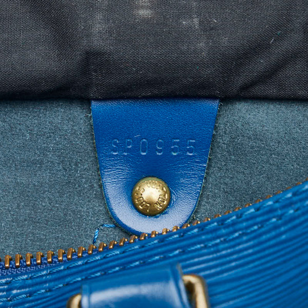 ルイ ヴィトン エピ スピーディ25 ハンドバッグ ミニボストンバッグ M43015 トレドブルー レザー レディース LOUIS VUITTON 【中古】