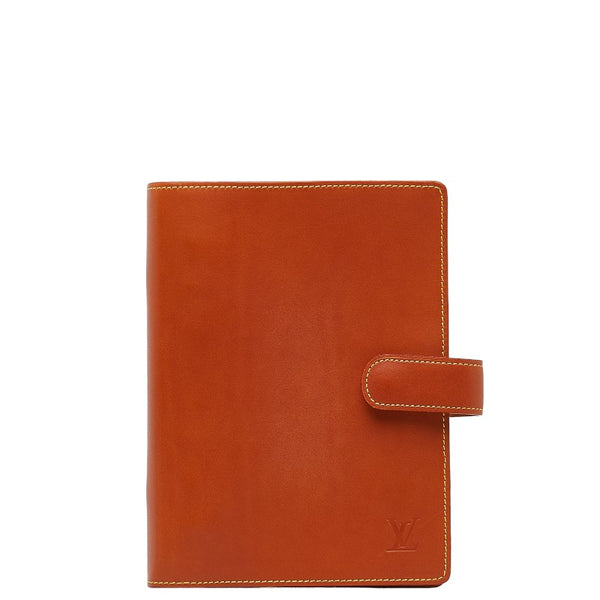 ルイ ヴィトン アジェンダMM 手帳カバー 6穴 R20473 ノマド ブラウン レザー レディース LOUIS VUITTON 【中古】