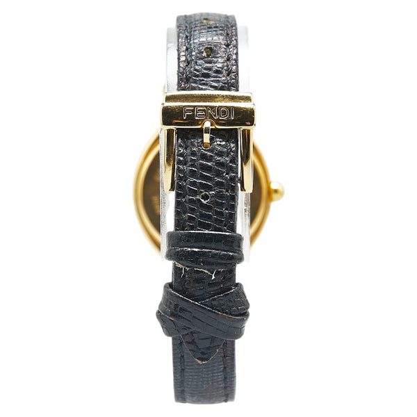 フェンディ チェンジベルト 5色 腕時計 640L クオーツ ホワイト文字盤 メッキ レディース FENDI 【中古】