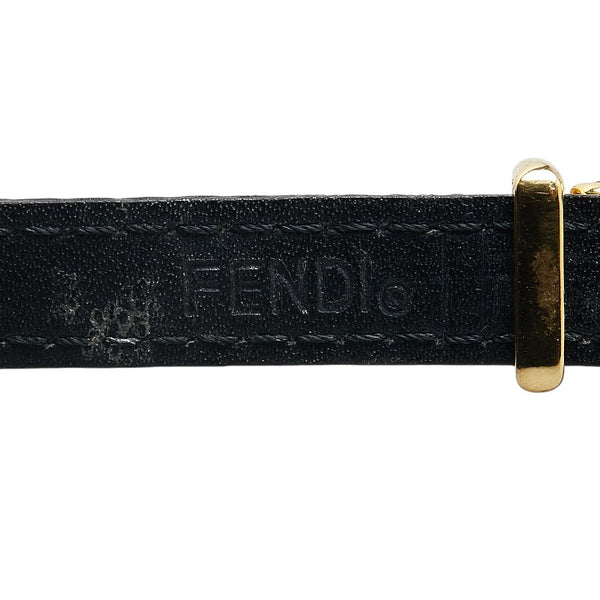フェンディ チェンジベルト 5色 腕時計 640L クオーツ ホワイト文字盤 メッキ レディース FENDI 【中古】