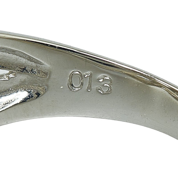Pt850 プラチナ ダイヤ0.13ct リング 指輪 レディース 11号 【中古】