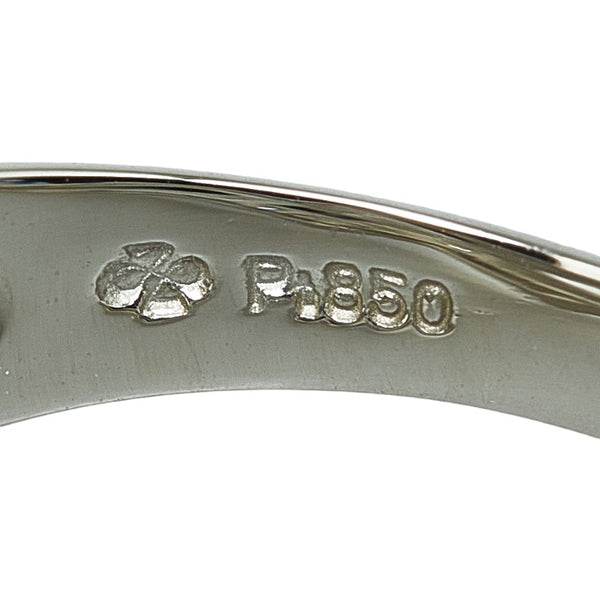 Pt850 プラチナ ダイヤ0.13ct リング 指輪 レディース 11号 【中古】