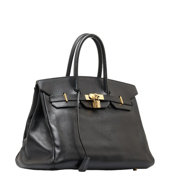 エルメス バーキン35 ハンドバッグ ブラック アルデンヌ レディース HERMES 【中古】