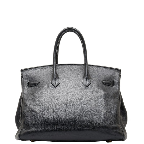 エルメス バーキン35 ハンドバッグ ブラック アルデンヌ レディース HERMES 【中古】