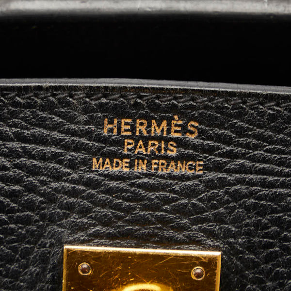 エルメス バーキン35 ハンドバッグ ブラック アルデンヌ レディース HERMES 【中古】