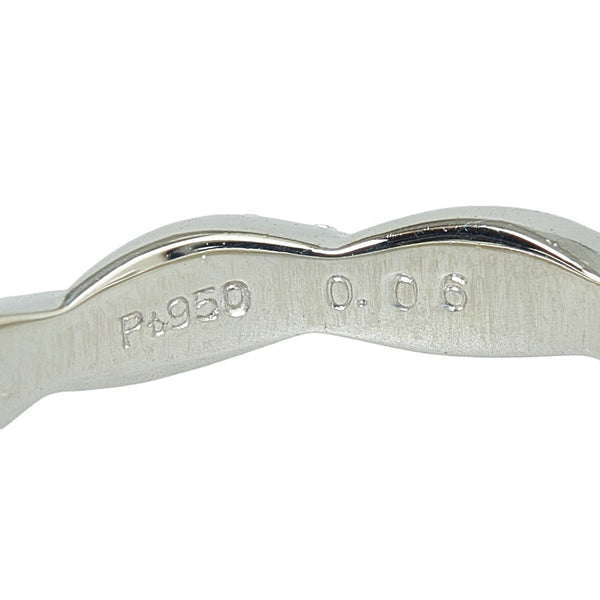 Pt950 プラチナ ダイヤ0.06ct リング 指輪 レディース 10号 【中古】