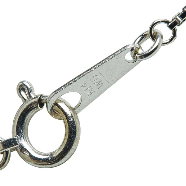 ノーブランド Pt900 プラチナ K14WG ホワイトゴールド パライバトルマリン2.24ct ダイヤ0.37ct ペンダントネックレス レディース no brand 【中古】