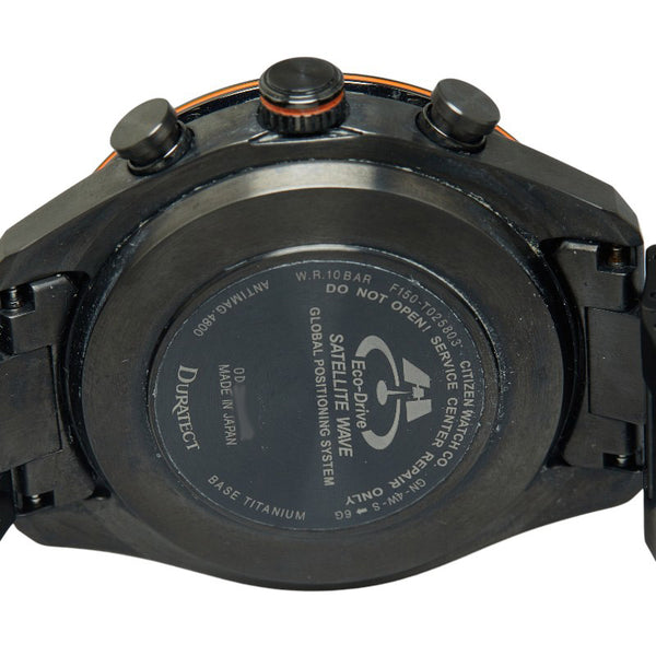 シチズン アテッサ ダイレクトフライト 腕時計 CC3085-51E ソーラー電波時計 ブラック文字盤 スーパーチタニウム メンズ CITIZEN 【中古】