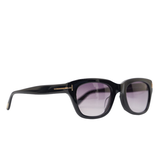 トムフォード ウェリントン サングラス TF237-F 01B ブラック プラスチック メンズ TOM FORD 【中古】