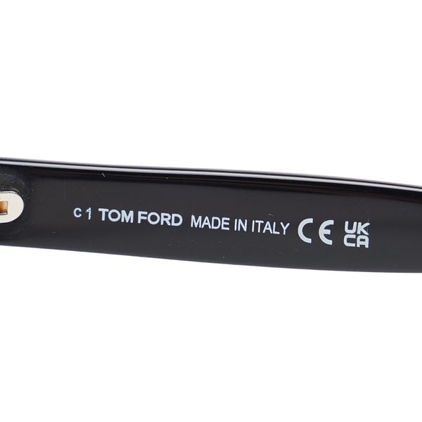 トムフォード ウェリントン サングラス TF237-F 01B ブラック プラスチック メンズ TOM FORD 【中古】