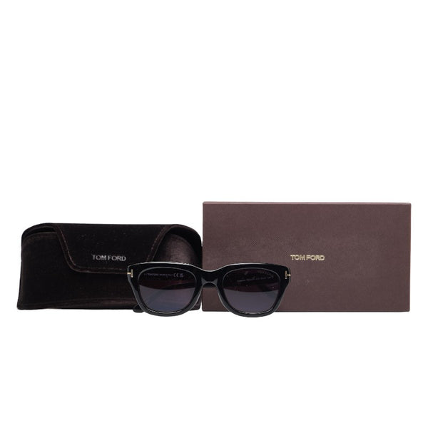 トムフォード ウェリントン サングラス TF237-F 01B ブラック プラスチック メンズ TOM FORD 【中古】