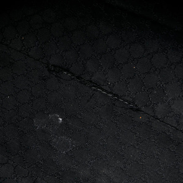 グッチ シェリーライン ハンドバッグ トートバッグ 002.1134 ブラック ブラウン レザー レディース GUCCI 【中古】