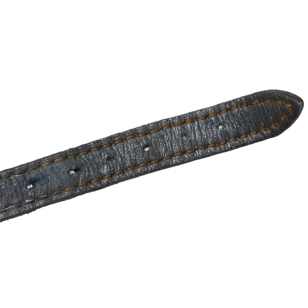 フェンディ オーバルフェイス 腕時計 640L クオーツ ホワイト文字盤 レザー メッキ レディース FENDI 【中古】