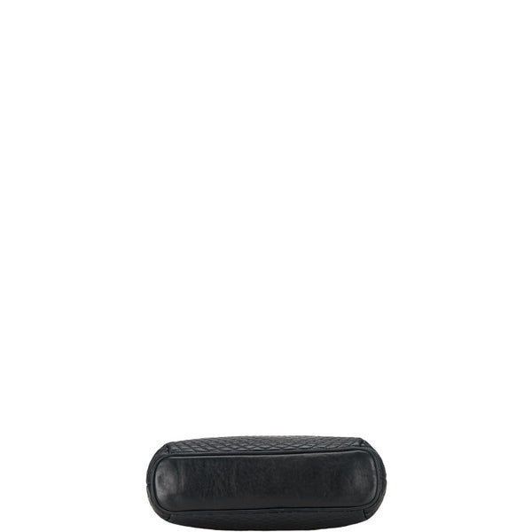 バリー チェーン ショルダーバッグ ブラック ゴールド レザー レディース BALLY 【中古】