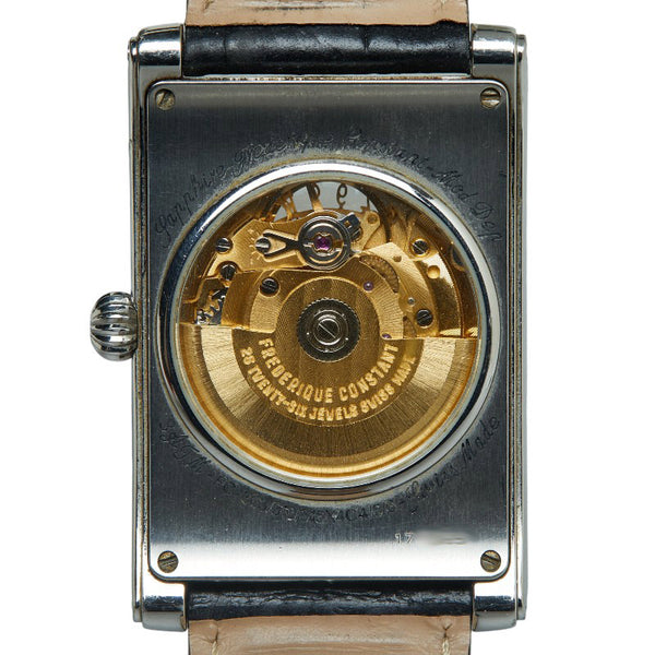 フレデリック コンスタント カレ ハートビート デイト 腕時計 FC-303 手巻き ホワイト文字盤 ステンレススチール レザー メンズ FREDERIQUE CONSTANT 【中古】