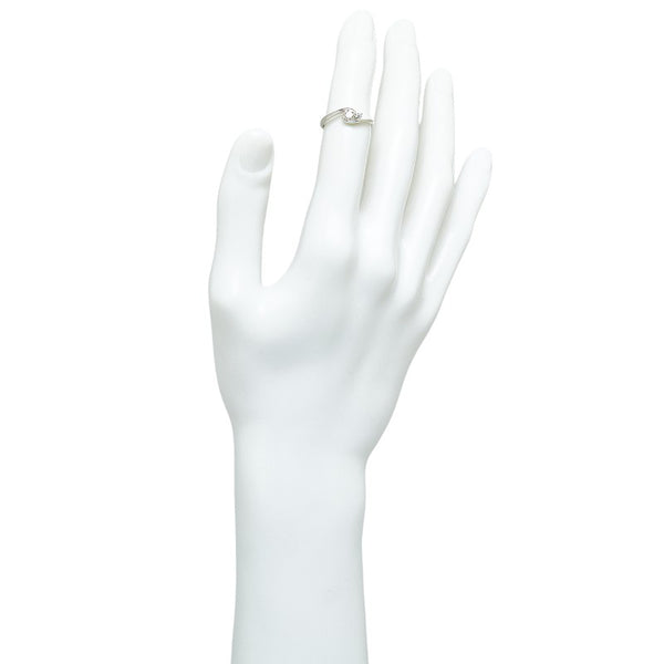 ノーブランド Pt900 プラチナ ダイヤ0.31ct リング 指輪 レディース no brand 9.5号 【中古】