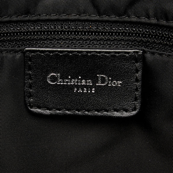 ディオール トロッター 斜め掛け ショルダーバッグ ブラック  キャンバス レザー レディース Dior 【中古】