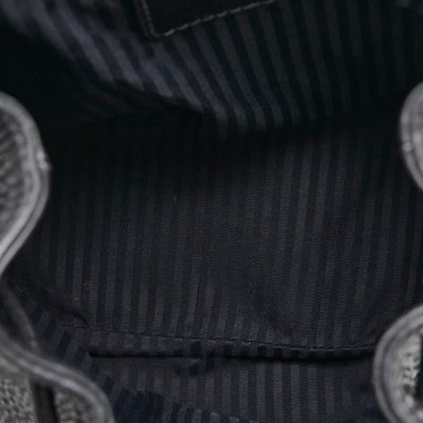 コーチ ペプルド リュック バックパック 4911 ブラック レザー レディース COACH 【中古】