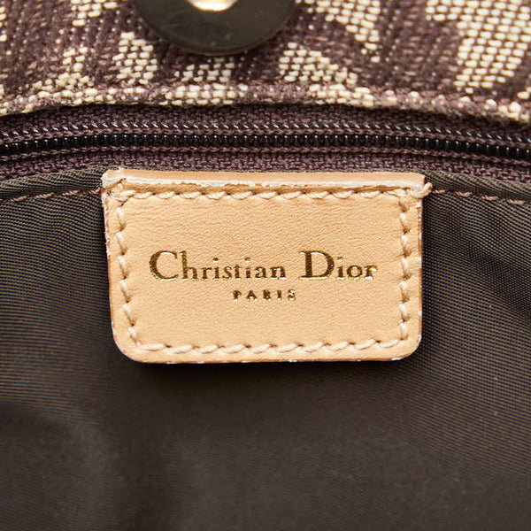 ディオール トロッター ハンドバッグ トートバッグ ブラウン ベージュ キャンバス レザー レディース Dior 【中古】