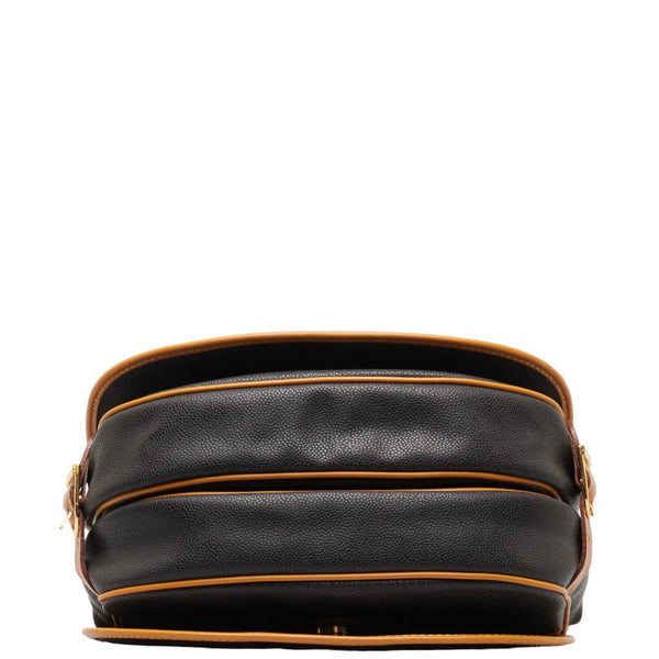 バレンシアガ BBロゴ 斜め掛け ショルダーバッグ ブラウン ブラック PVC レザー レディース BALENCIAGA 【中古】