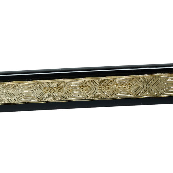 グッチ ウェリントン サングラス GG0911S ブラック ゴールド プラスチック メンズ GUCCI 【中古】