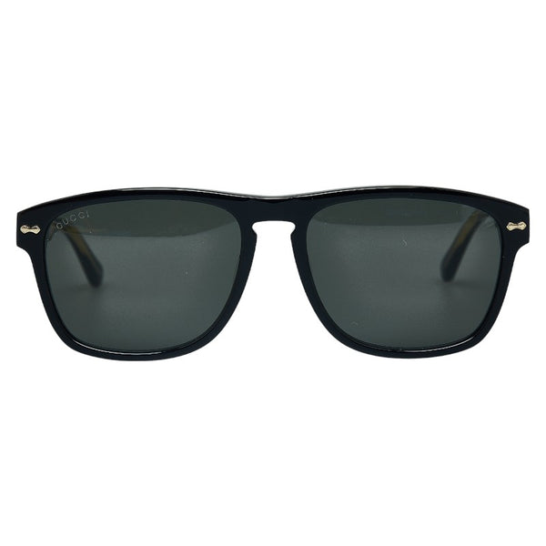 グッチ ウェリントン サングラス GG0911S ブラック ゴールド プラスチック メンズ GUCCI 【中古】