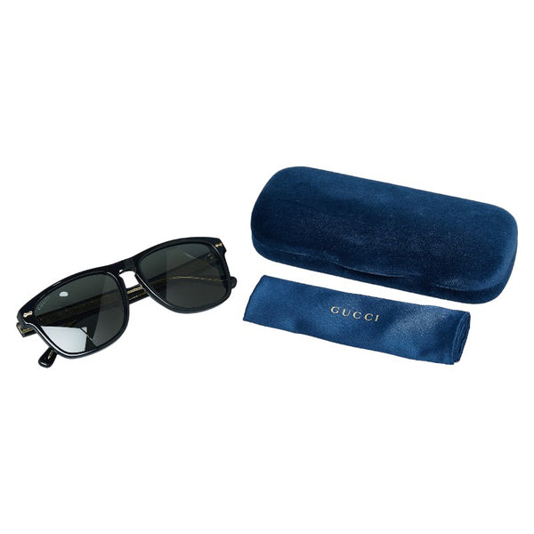 グッチ ウェリントン サングラス GG0911S ブラック ゴールド プラスチック レディース GUCCI 【中古】