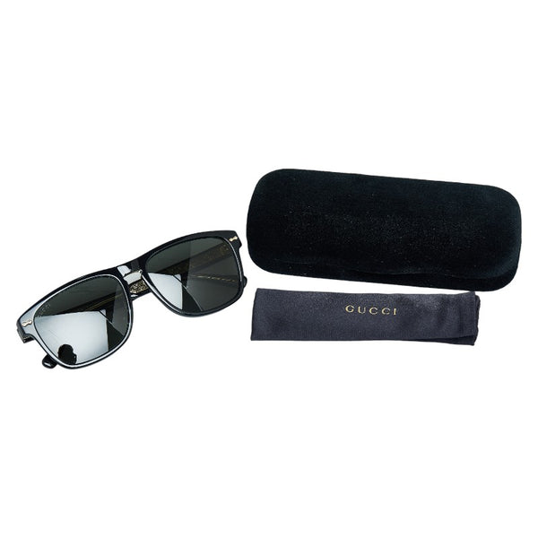 グッチ ウェリントン サングラス GG0911S ブラック ゴールド プラスチック レディース GUCCI 【中古】