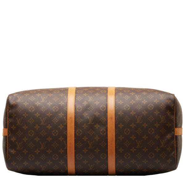 ルイ ヴィトン モノグラム キーポル55 ボストンバッグ ショルダーバッグ 2WAY M41424 ブラウン PVC レザー レディース LOUIS VUITTON 【中古】