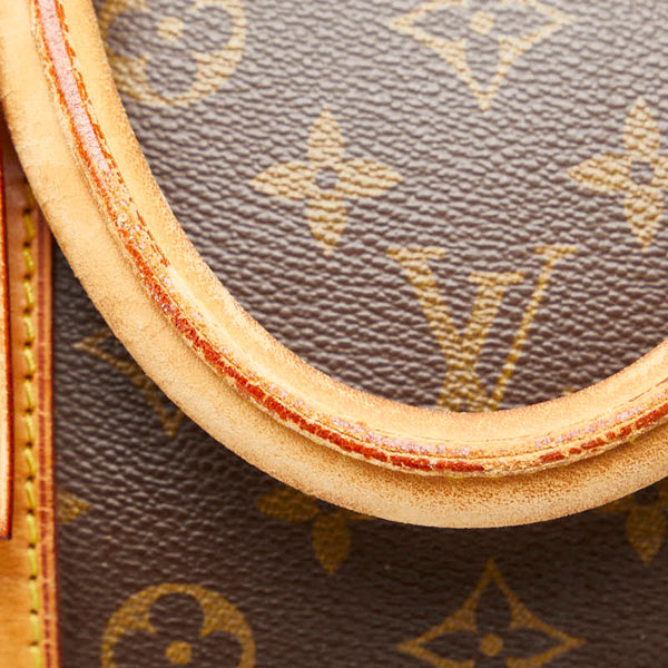 ルイ ヴィトン モノグラム キーポル55 ボストンバッグ ショルダーバッグ 2WAY M41424 ブラウン PVC レザー レディース LOUIS VUITTON 【中古】