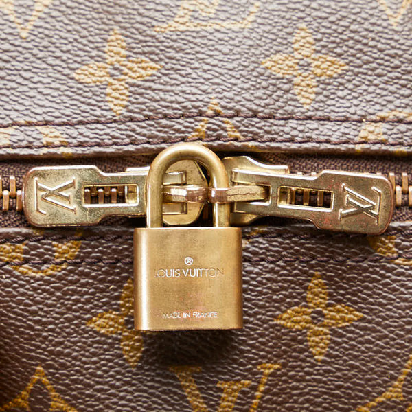 ルイ ヴィトン モノグラム キーポル55 ボストンバッグ ショルダーバッグ 2WAY M41424 ブラウン PVC レザー レディース LOUIS VUITTON 【中古】
