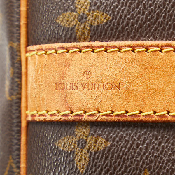 ルイ ヴィトン モノグラム キーポル55 ボストンバッグ ショルダーバッグ 2WAY M41424 ブラウン PVC レザー レディース LOUIS VUITTON 【中古】