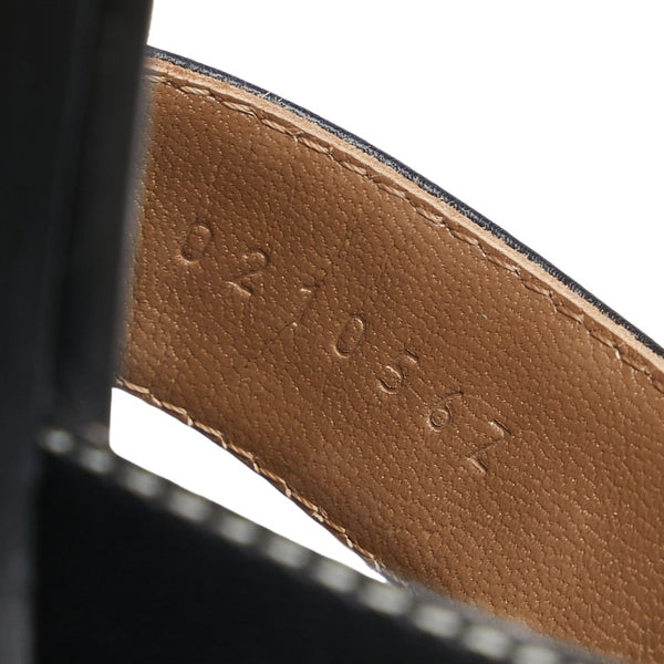 エルメス オラン サンダル サイズ：34 ブラック レザー レディース HERMES 【中古】