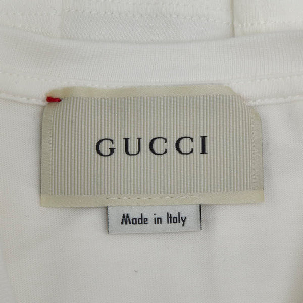 グッチ ヴィンテージロゴ プリント Tシャツ 半袖 サイズ：12 475740 ホワイト マルチカラー コットン レディース GUCCI 【中古】