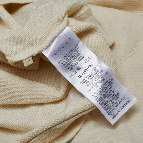 グッチ タイガー フラワー プリント パーカー フーディー プルオーバー サイズ：10 オフホワイト マルチカラー コットン レディース GUCCI 【中古】