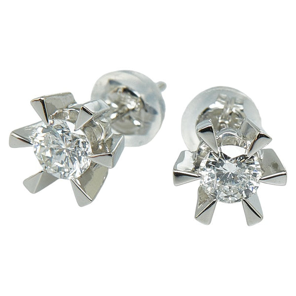 Pt900 プラチナ ダイヤ0.60ct 1P ピアス レディース 【中古】