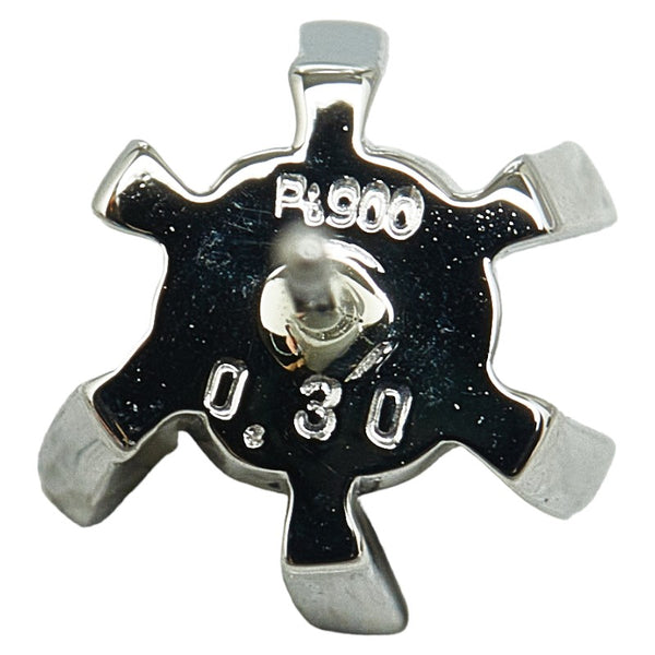 Pt900 プラチナ ダイヤ0.60ct 1P ピアス レディース 【中古】